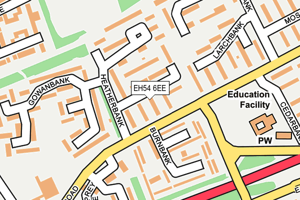 EH54 6EE map - OS OpenMap – Local (Ordnance Survey)