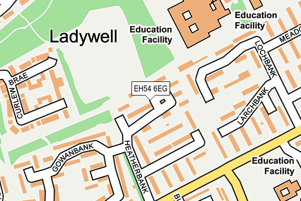 EH54 6EG map - OS OpenMap – Local (Ordnance Survey)