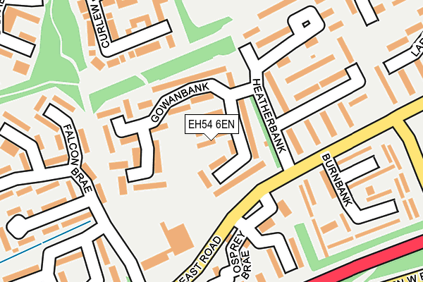 EH54 6EN map - OS OpenMap – Local (Ordnance Survey)