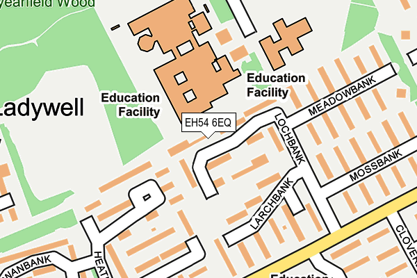 EH54 6EQ map - OS OpenMap – Local (Ordnance Survey)