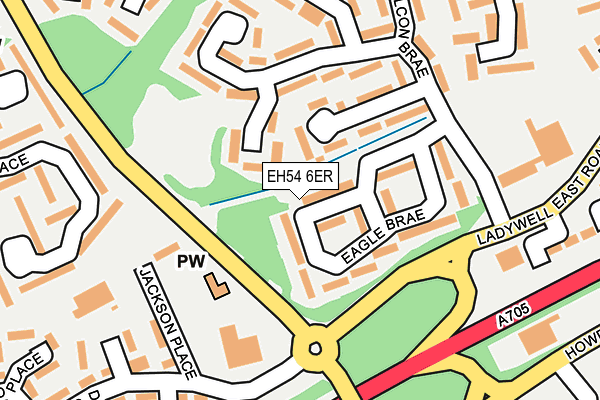 EH54 6ER map - OS OpenMap – Local (Ordnance Survey)