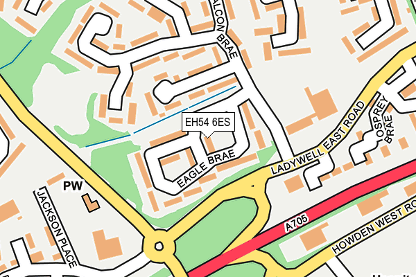 EH54 6ES map - OS OpenMap – Local (Ordnance Survey)