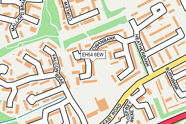 EH54 6EW map - OS OpenMap – Local (Ordnance Survey)