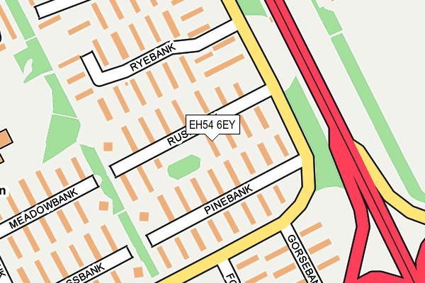 EH54 6EY map - OS OpenMap – Local (Ordnance Survey)