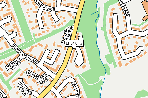 EH54 6FG map - OS OpenMap – Local (Ordnance Survey)