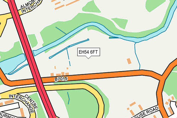 EH54 6FT map - OS OpenMap – Local (Ordnance Survey)