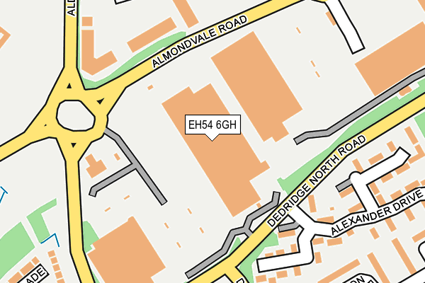 EH54 6GH map - OS OpenMap – Local (Ordnance Survey)