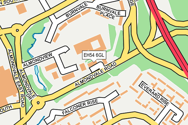 EH54 6GL map - OS OpenMap – Local (Ordnance Survey)