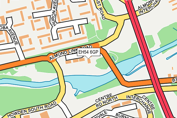 EH54 6GP map - OS OpenMap – Local (Ordnance Survey)