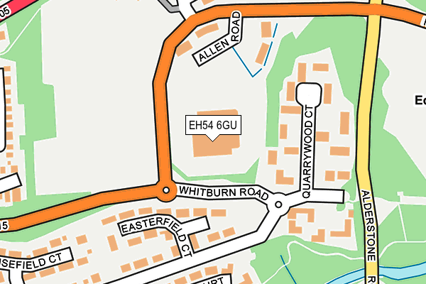 EH54 6GU map - OS OpenMap – Local (Ordnance Survey)