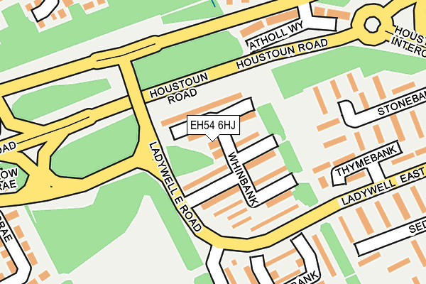 EH54 6HJ map - OS OpenMap – Local (Ordnance Survey)