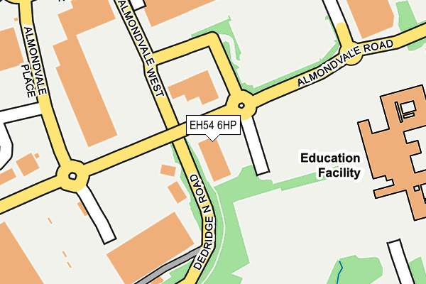 EH54 6HP map - OS OpenMap – Local (Ordnance Survey)