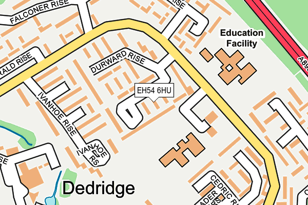 EH54 6HU map - OS OpenMap – Local (Ordnance Survey)