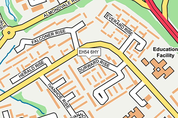 EH54 6HY map - OS OpenMap – Local (Ordnance Survey)