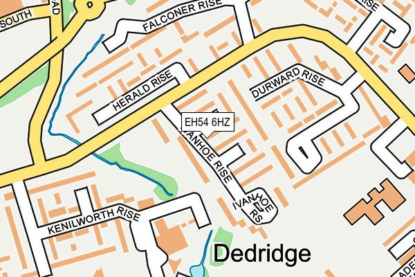 EH54 6HZ map - OS OpenMap – Local (Ordnance Survey)