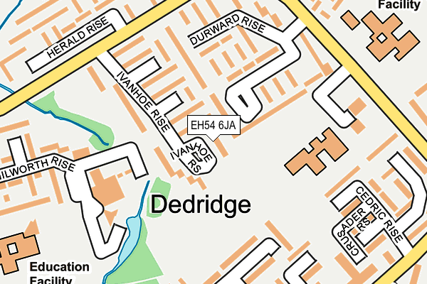 EH54 6JA map - OS OpenMap – Local (Ordnance Survey)