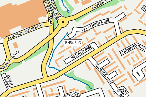 EH54 6JG map - OS OpenMap – Local (Ordnance Survey)