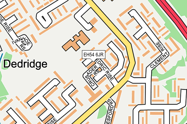 EH54 6JR map - OS OpenMap – Local (Ordnance Survey)