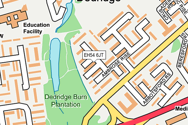 EH54 6JT map - OS OpenMap – Local (Ordnance Survey)