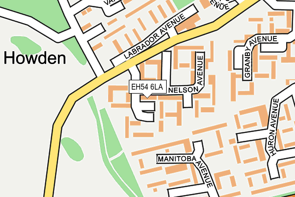 EH54 6LA map - OS OpenMap – Local (Ordnance Survey)