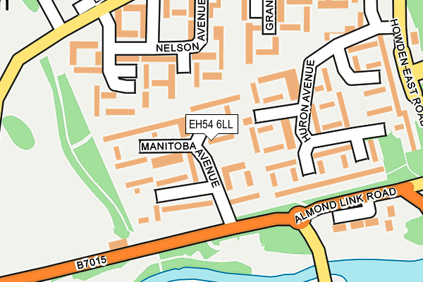 EH54 6LL map - OS OpenMap – Local (Ordnance Survey)