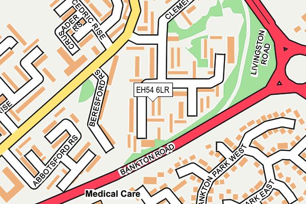 EH54 6LR map - OS OpenMap – Local (Ordnance Survey)