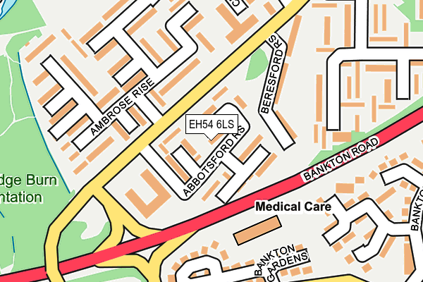 EH54 6LS map - OS OpenMap – Local (Ordnance Survey)