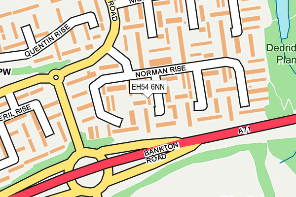 EH54 6NN map - OS OpenMap – Local (Ordnance Survey)