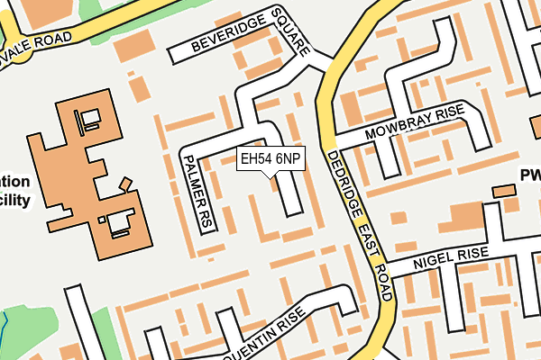 EH54 6NP map - OS OpenMap – Local (Ordnance Survey)