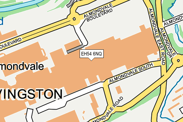 EH54 6NQ map - OS OpenMap – Local (Ordnance Survey)