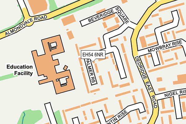 EH54 6NR map - OS OpenMap – Local (Ordnance Survey)