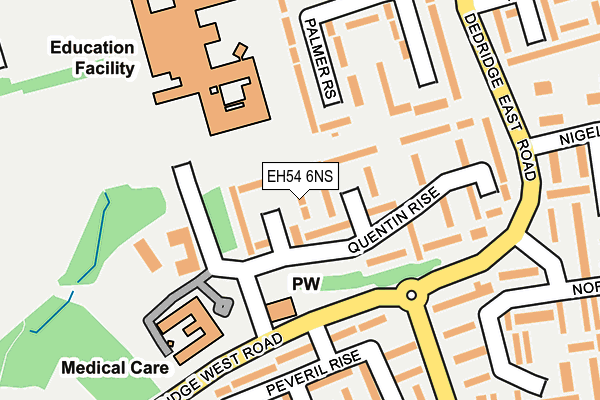 EH54 6NS map - OS OpenMap – Local (Ordnance Survey)