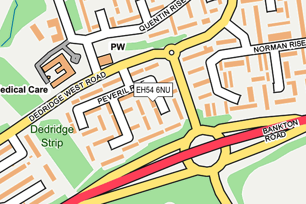 EH54 6NU map - OS OpenMap – Local (Ordnance Survey)