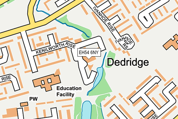 EH54 6NY map - OS OpenMap – Local (Ordnance Survey)