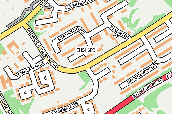 EH54 6PB map - OS OpenMap – Local (Ordnance Survey)