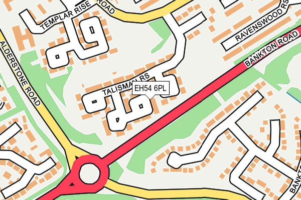 EH54 6PL map - OS OpenMap – Local (Ordnance Survey)