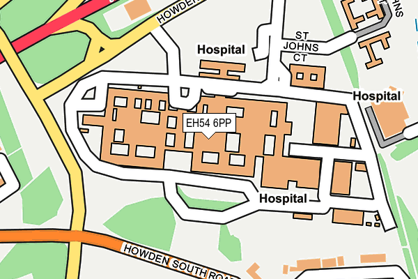 EH54 6PP map - OS OpenMap – Local (Ordnance Survey)