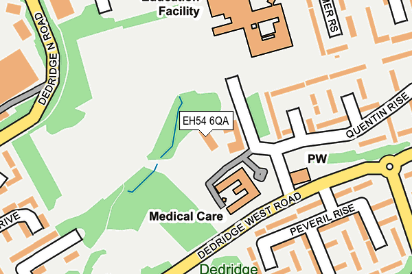 EH54 6QA map - OS OpenMap – Local (Ordnance Survey)