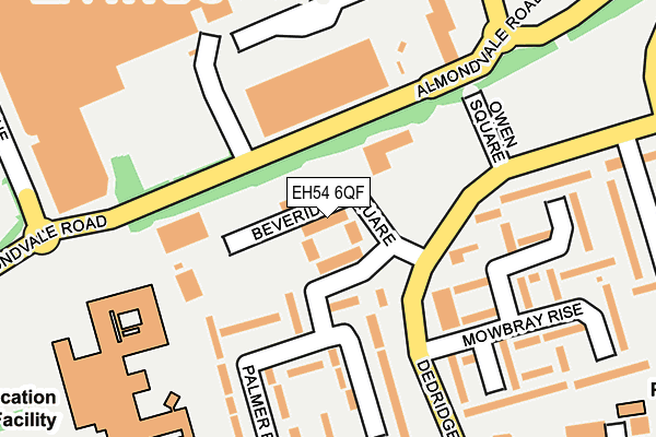 EH54 6QF map - OS OpenMap – Local (Ordnance Survey)