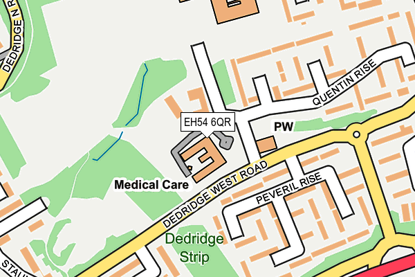 EH54 6QR map - OS OpenMap – Local (Ordnance Survey)