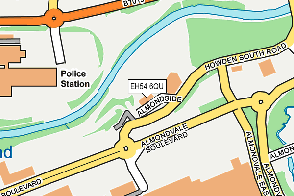 EH54 6QU map - OS OpenMap – Local (Ordnance Survey)