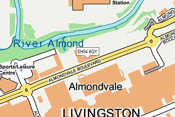 EH54 6QY map - OS OpenMap – Local (Ordnance Survey)