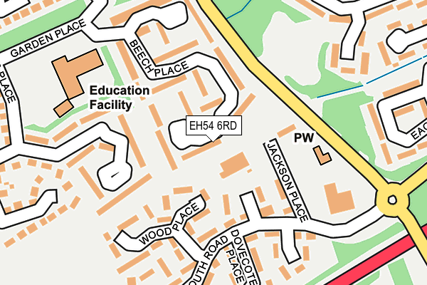 EH54 6RD map - OS OpenMap – Local (Ordnance Survey)