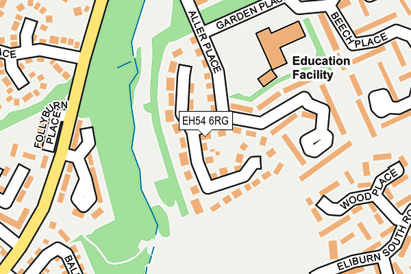 EH54 6RG map - OS OpenMap – Local (Ordnance Survey)