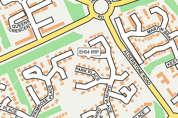 EH54 6RP map - OS OpenMap – Local (Ordnance Survey)