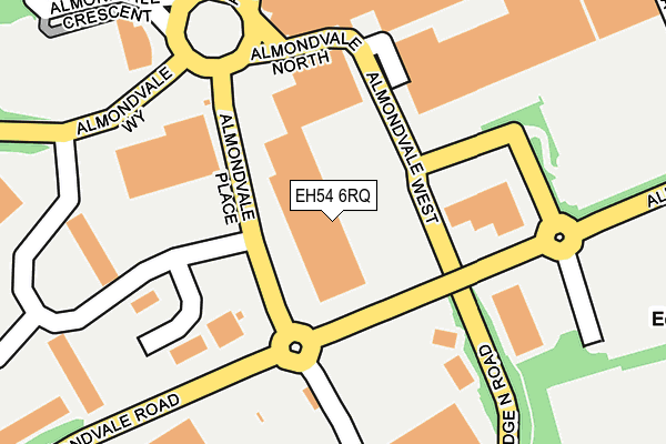 EH54 6RQ map - OS OpenMap – Local (Ordnance Survey)