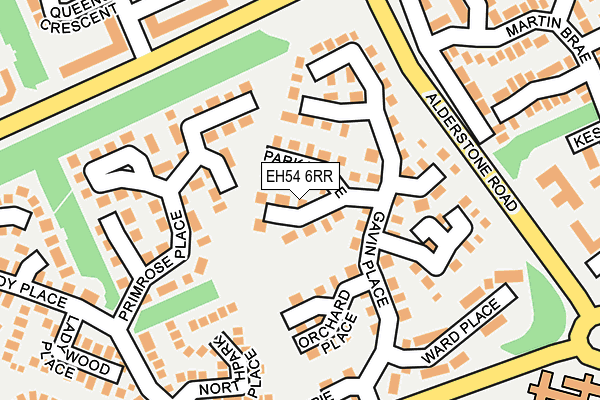 EH54 6RR map - OS OpenMap – Local (Ordnance Survey)