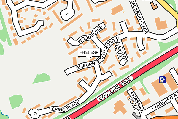 EH54 6SP map - OS OpenMap – Local (Ordnance Survey)