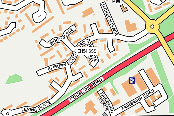 EH54 6SS map - OS OpenMap – Local (Ordnance Survey)