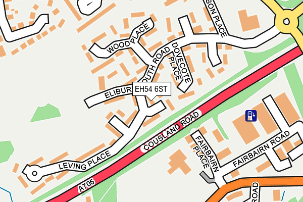 EH54 6ST map - OS OpenMap – Local (Ordnance Survey)